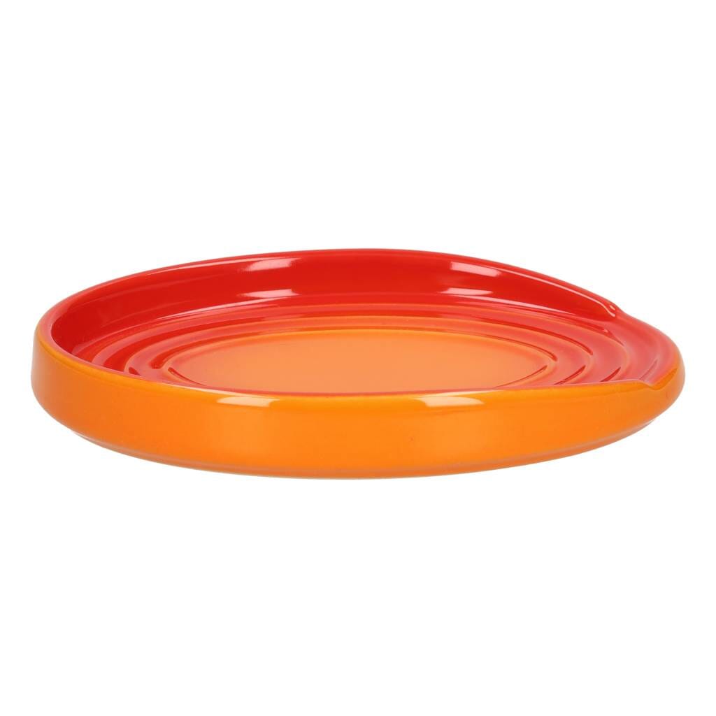 Le Creuset - Lepelhouder ovaal Oranjerood 15cm Lepelhouder Le Creuset 