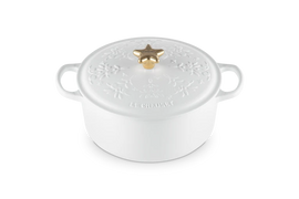 Le Creuset - Noel braadpan 4,2 liter ø 24 cm gietijzer Cotton Braadpan Le Creuset 