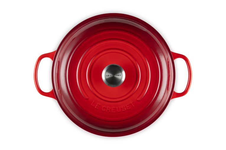 Le Creuset - Signature Campagnard Braadpan Kersenrood 30 cm Braadpan Le Creuset 