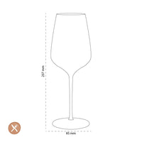 Leonardo - BRUNELLI Witte Wijnglazen 470ml - 6 stuks Witte wijnglazen Leonardo 