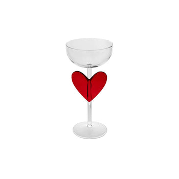 Lepelclub - Campagne Coupe - Coeur - Verres à Champagne Rouges LepelClub