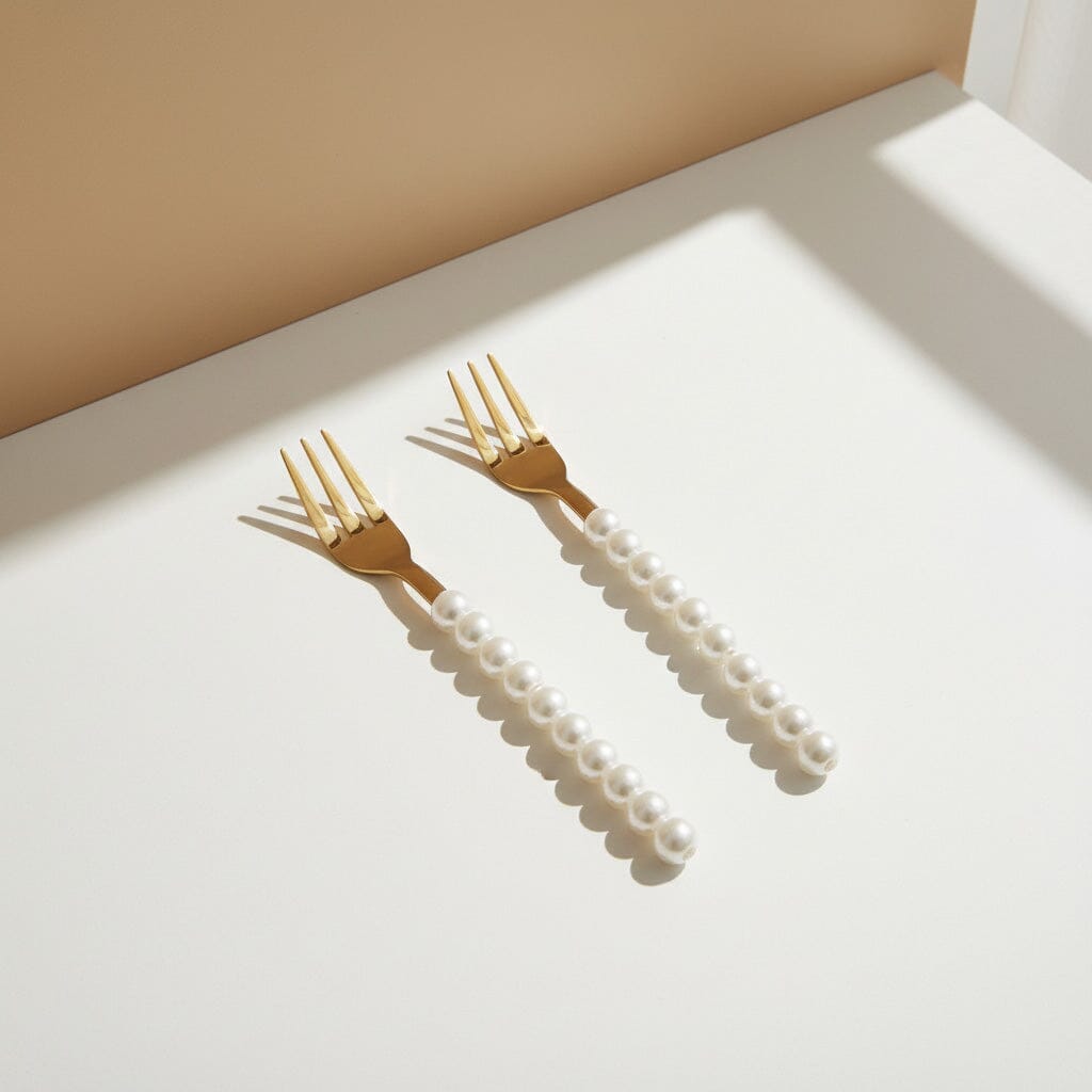 Lepelclub - Gebaksvorkjes - Parel - Set Van 2 LepelClub 