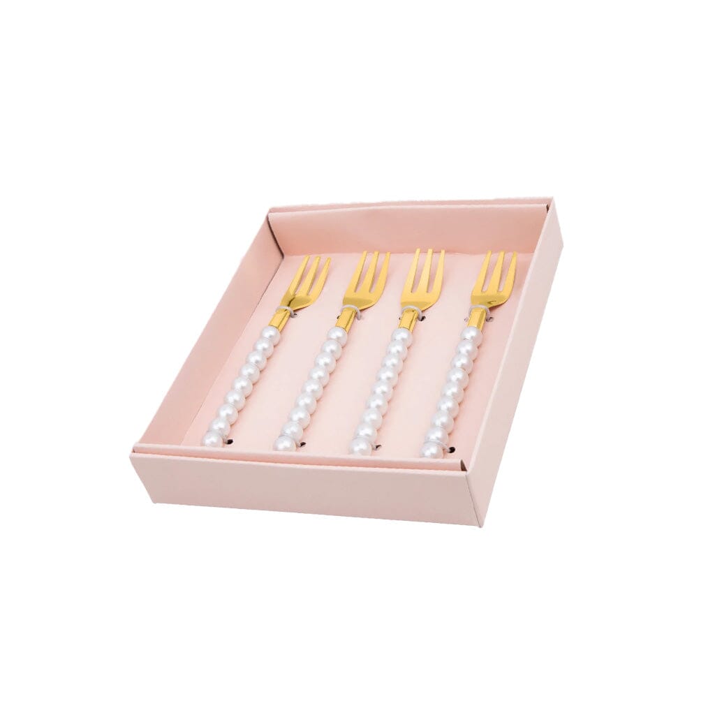 Lepelclub - Gebaksvorkjes - Parel - Set Van 4 LepelClub 