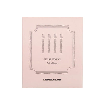 Lepelclub - Gebaksvorkjes - Parel - Set Van 4 LepelClub 