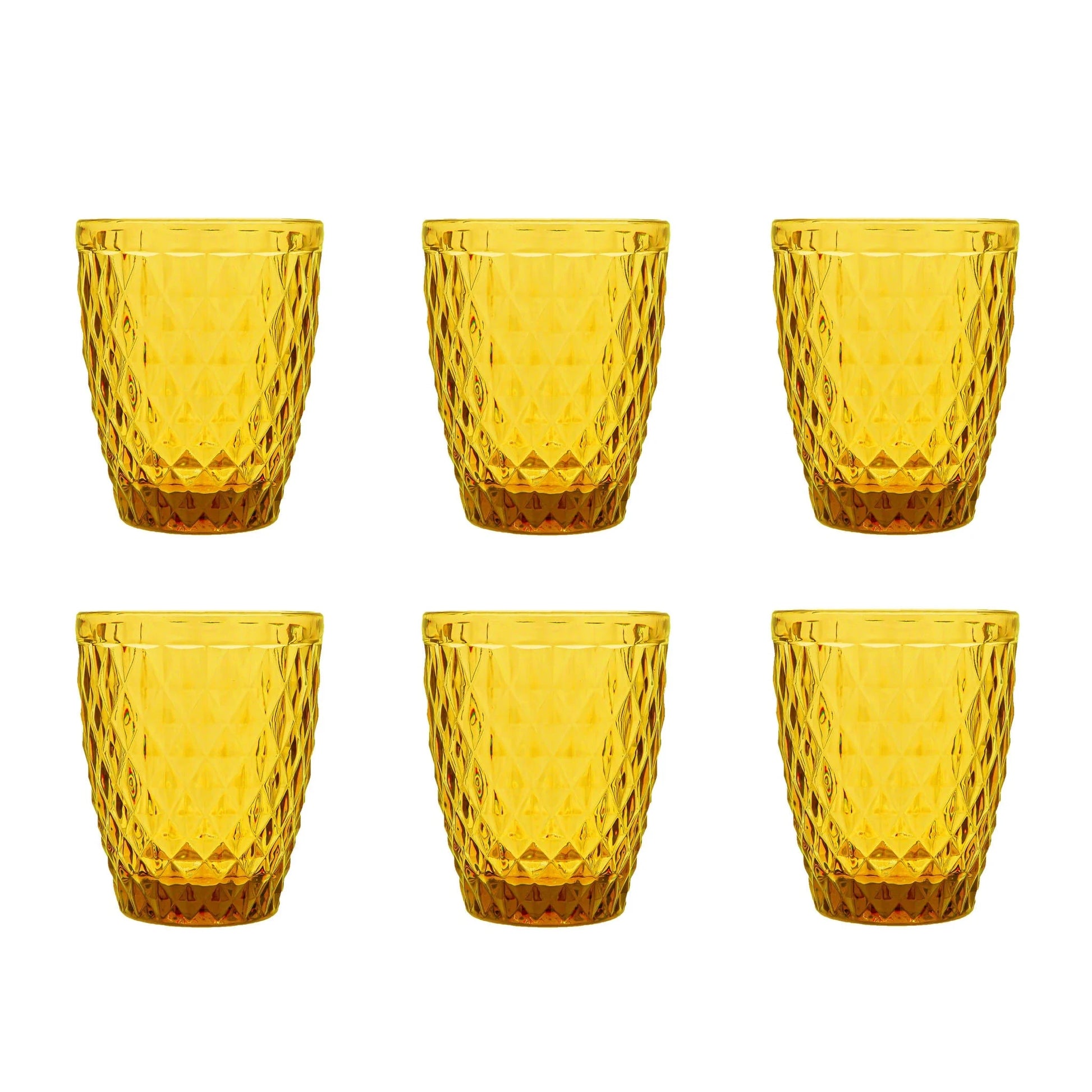 Medard de Noblat - Diamond - Glass 22cl - Amber (set of 6) Medard de Noblat 