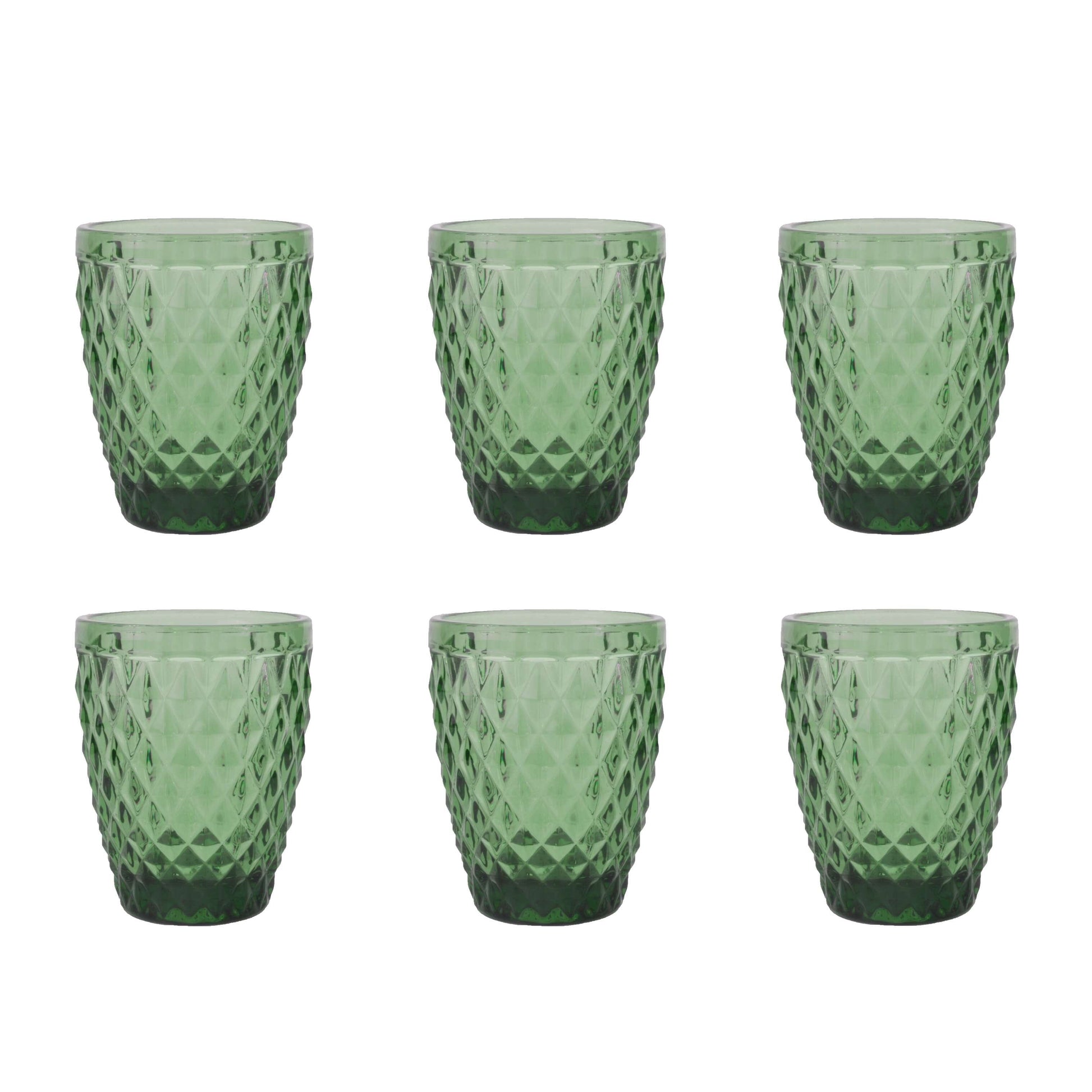 Medard de Noblat - Diamond - Glass 22cl - Green (set of 6) Medard de Noblat 