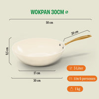 Cook & Pan Vanilla Wokpan 30 cm