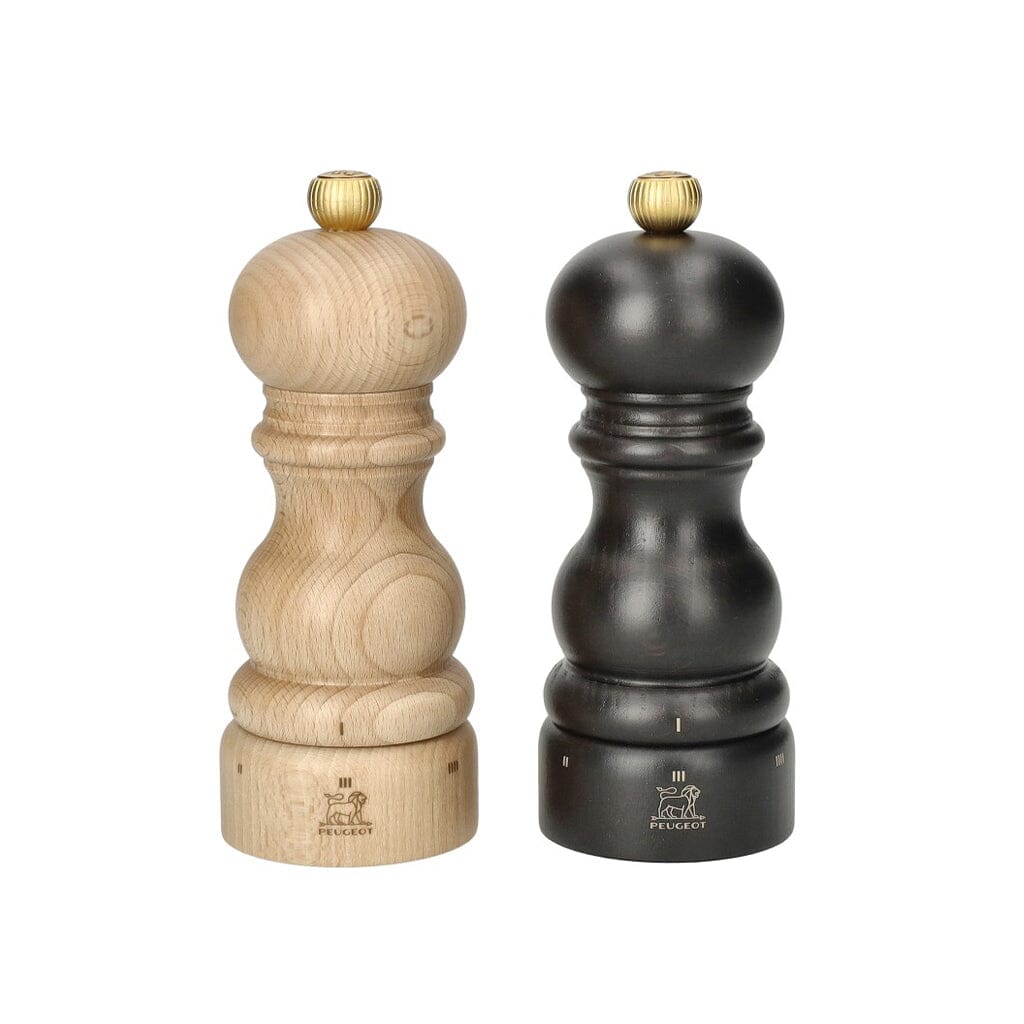 Peugeot - Paris Peper- en Zoutmolen set 15 cm Chocolade en Naturel Peper- en Zoutmolen set Peugeot 