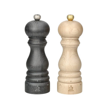 Peugeot - Coffret Moulin à Poivre et à Sel Paris 18 cm, Graphite et Naturel