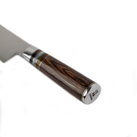 Shinrai Japan - Micarta Jewels 7-delige Damascus Messenset + Magnetisch Messenblok Dubbelzijdig - Zwart Shinrai Japan 