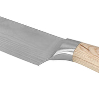 Shinrai Knives - Akari Damascus Print Nakiri mes 18 cm Nakirimes Shinrai Knives 