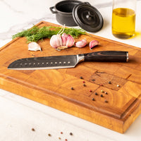 Shinrai Knives - Damascus Print 7-delige Messenset Messenset Shinrai Knives 