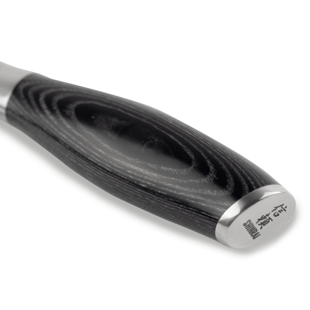 Shinrai Knives - Damask Pakka Wood Santoku 18 cm