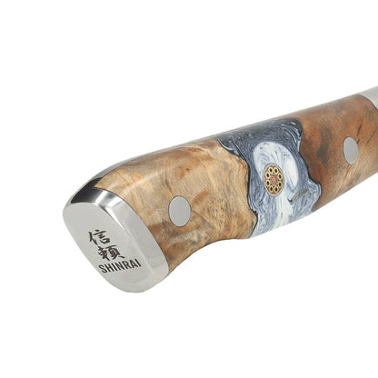 Shinrai Knives - Eclipse Series Damascus Broodmes 20 cm Broodmes Shinrai Knives 