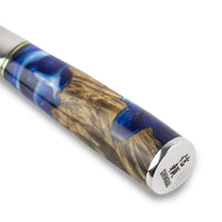 Shinrai Knives - Epoxy Sapphire Damascus Santoku 18 cm Santokumes Shinrai Knives 