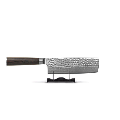 Shinrai Knives - Ensemble de 7 couteaux en damas martelé BR