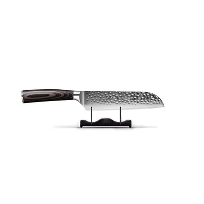 Shinrai Knives - Hammered RVS 5-delige Messenset - Koksmes + Broodmes + Nakiri + Kleine Santoku + Schilmes Messenset Shinrai Knives 