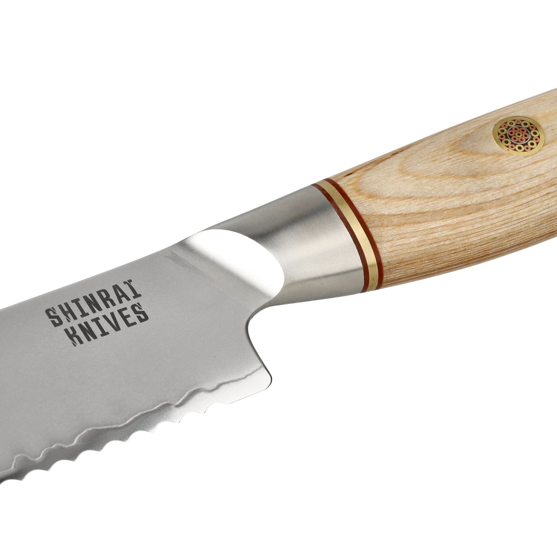 Shinrai Knives - Hikari Damascus Broodmes 20 cm Broodmes Shinrai Knives 