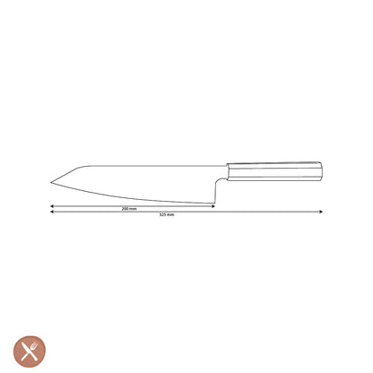 Shinrai Knives - Kigami Exclusive Damascus Kiritsuke 20 cm Kiritsukemes Shinrai Knives 