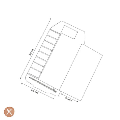 Shinrai Knives - Messenrol Hoogwaardig Canvas & Leer Donkerblauw Messenrol Shinrai Knives 