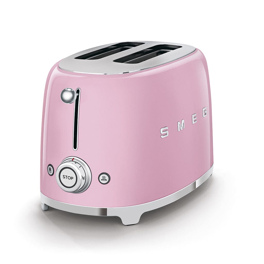 Smeg - Broodroosters | Roze | Jaren 50 | Toaster 2x2 Broodrooster Smeg 