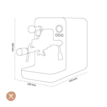 Smeg - Espressomachine Mat Wit Handmatige Espressomachine Smeg 