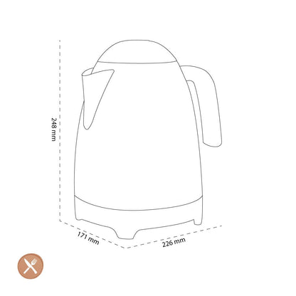 Smeg - Waterkoker | Wit | Jaren 50 | Kettle Standard Waterkoker Smeg 