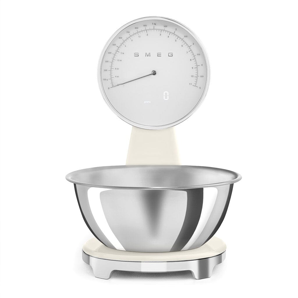 SMEG - Weegschaal Digitaal Jaren 50 Crème Keukenweegschaal Smeg 