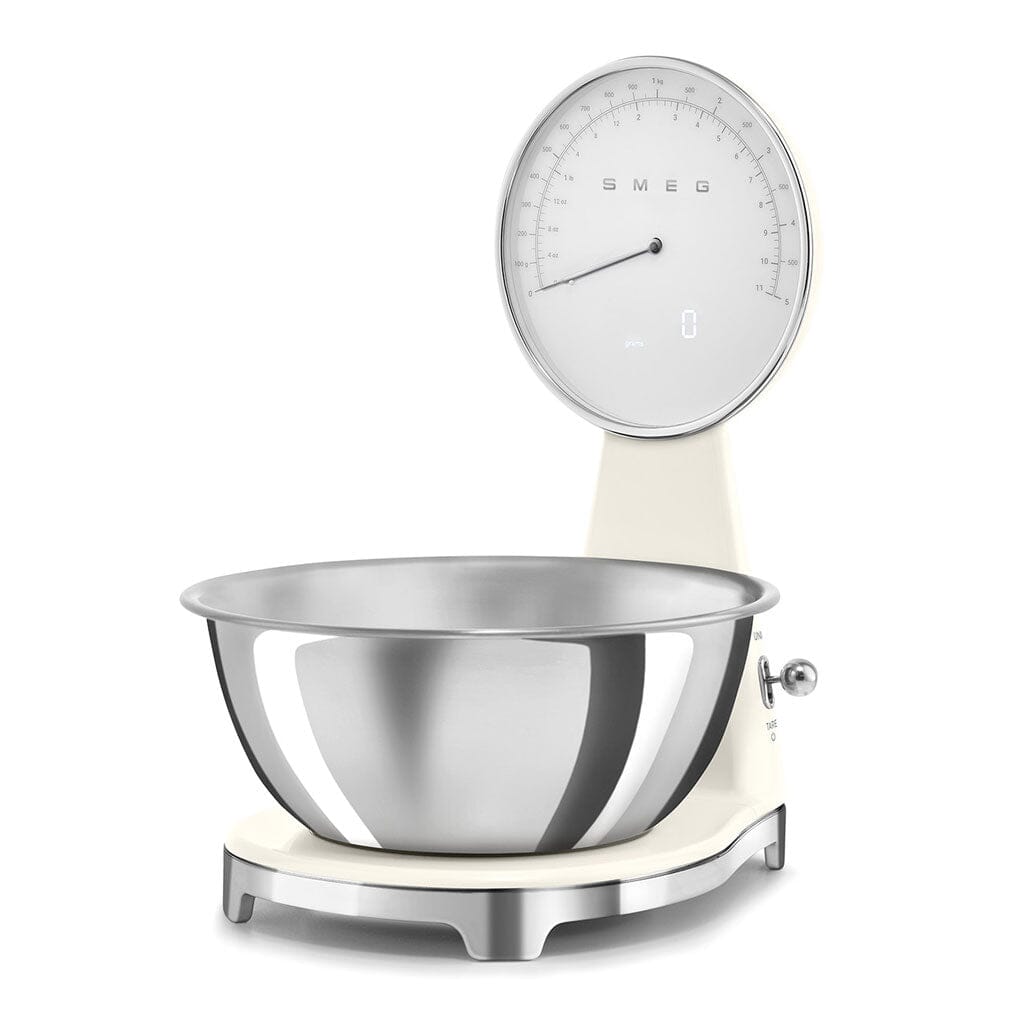 SMEG - Weegschaal Digitaal Jaren 50 Crème Keukenweegschaal Smeg 