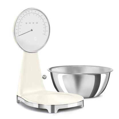 SMEG - Weegschaal Digitaal Jaren 50 Crème Keukenweegschaal Smeg 
