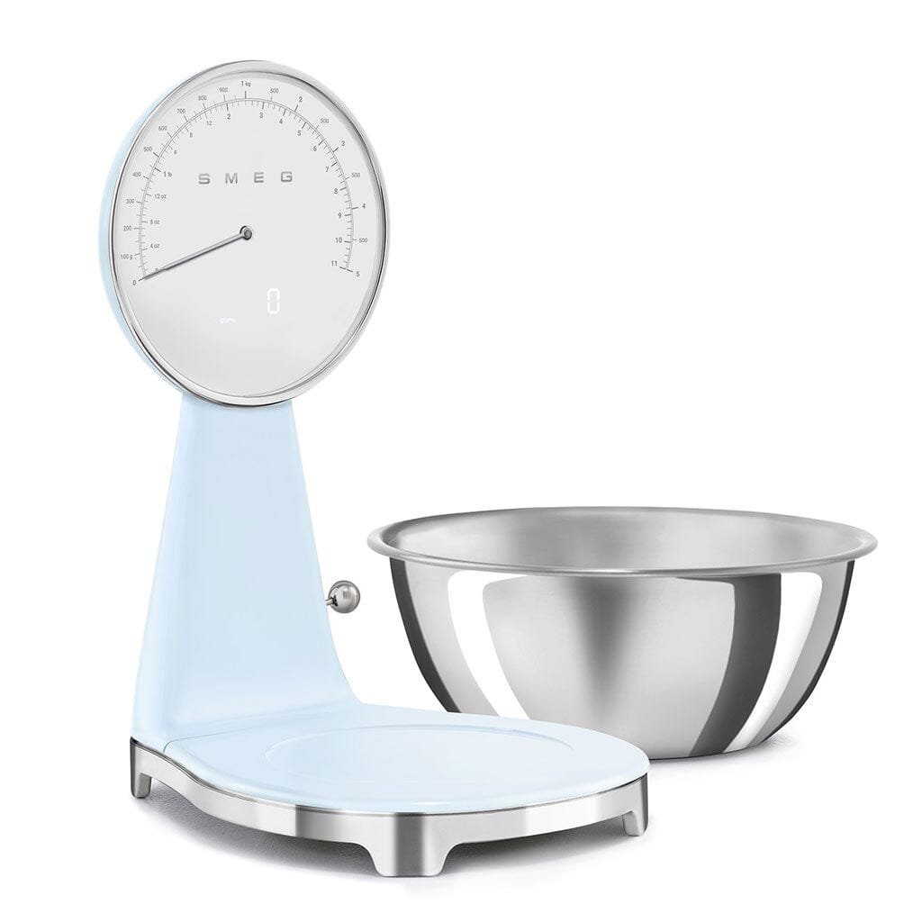 SMEG - Weegschaal Digitaal Jaren 50 Pastelblauw Keukenweegschaal Smeg 