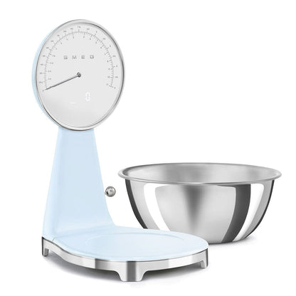 SMEG - Weegschaal Digitaal Jaren 50 Pastelblauw Keukenweegschaal Smeg 