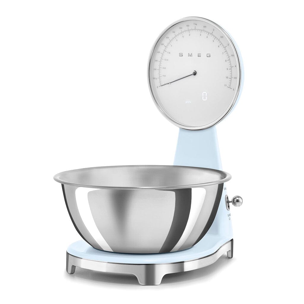 SMEG - Weegschaal Digitaal Jaren 50 Pastelblauw Keukenweegschaal Smeg 