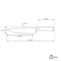 Japanse Damascus Print - Koksmes 20 cm Keukenmessen Shinrai Japan 