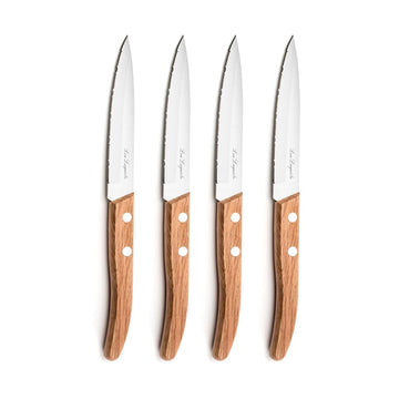 Lou laguiole - Forest 4-delige steakmessen set - Hout Lou Laguiole 