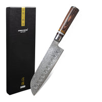 Micarta Jewels Serie - Santoku mes Keukenmessen Shinrai Japan 